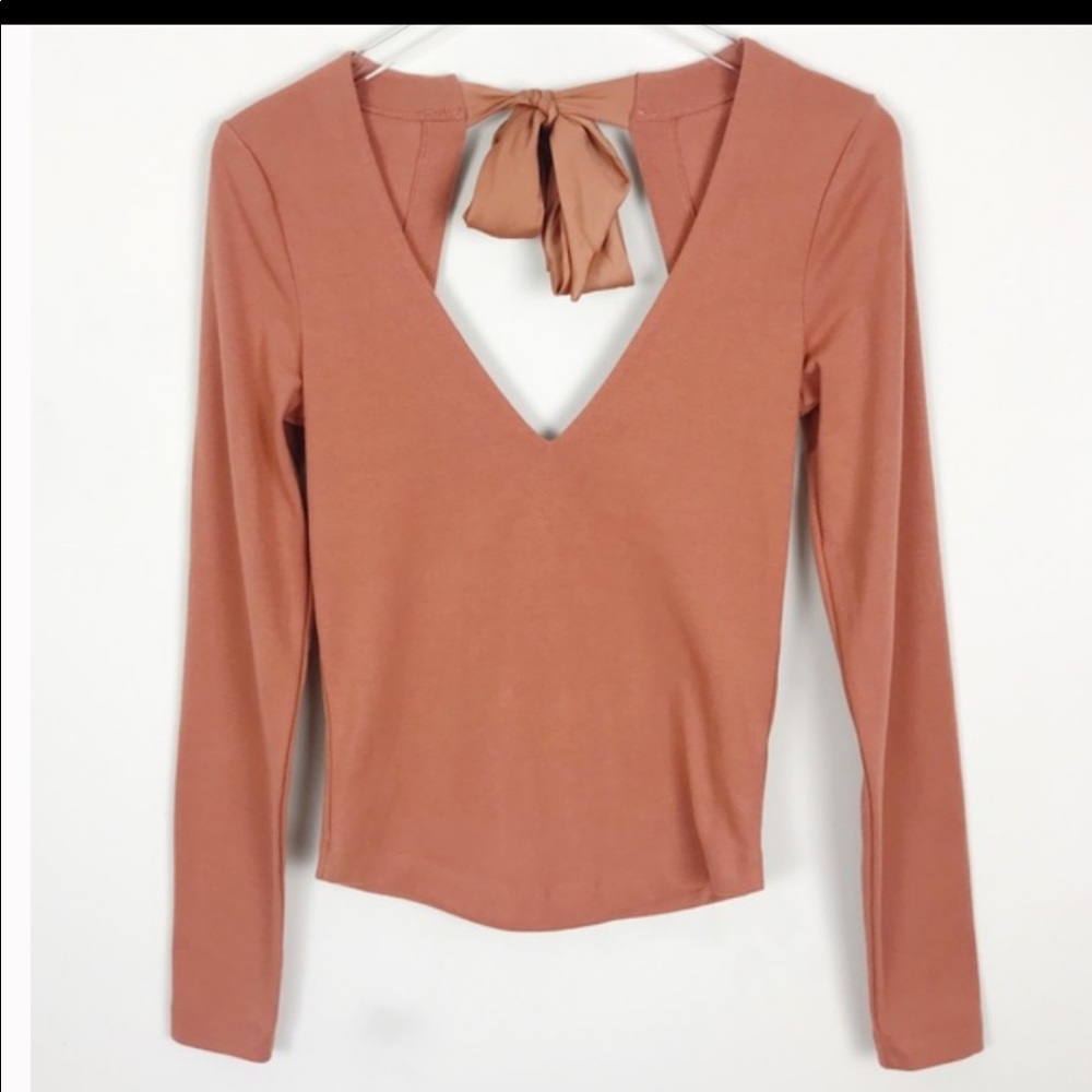 Free People Tie back top